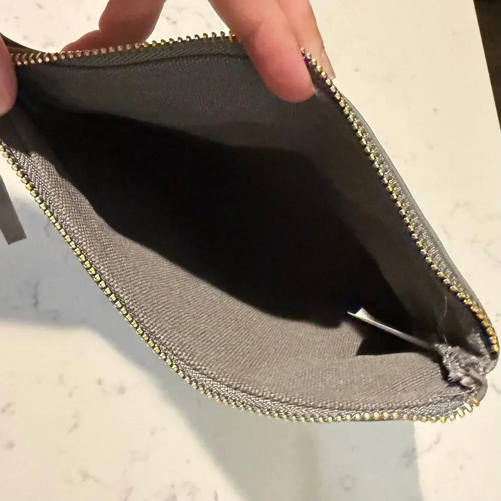Dark Grey Self Care Essentials Make-Up Cosmetics Travel Bag